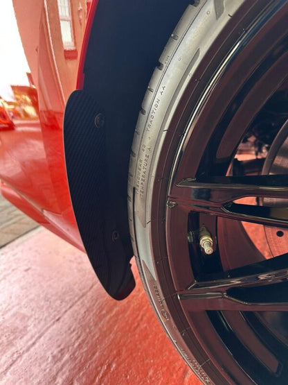 AP BMW M2 Gloss Black / Carbon Fibre Arch Guards / Mudflaps G87