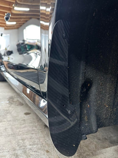 AP Audi RS6 C7 C7.5 Gloss Black / Carbon Fibre Arch Guards / Mudflaps