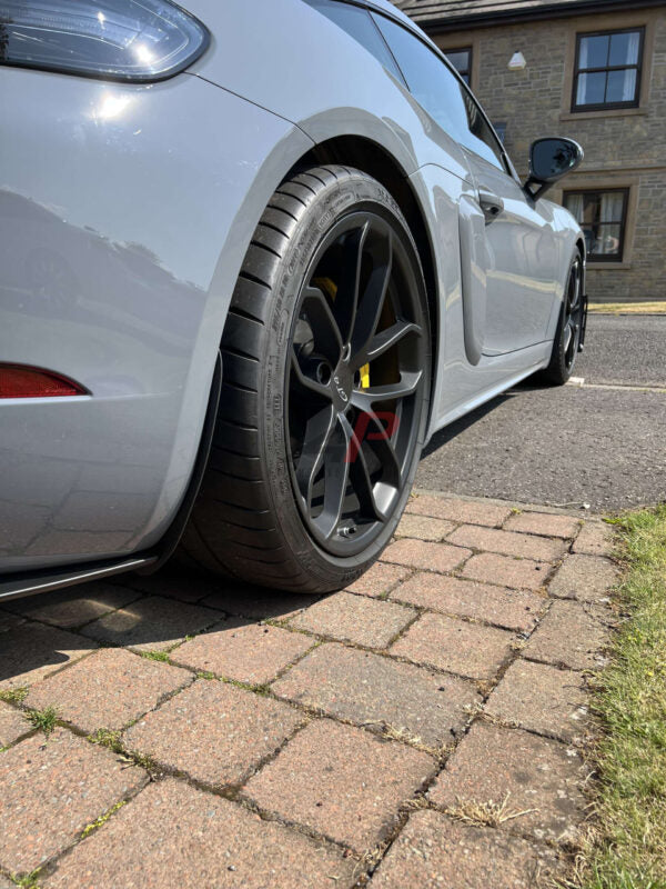 AP Porsche Cayman 981 & 718 | GT4 & GTS Textured Black / Carbon Fibre Arch Guards / Mudflaps