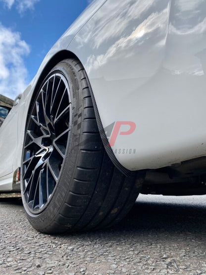 AP BMW M2 & M2 Competition Gloss Black / Carbon Fibre Arch Guards / Mudflaps F87