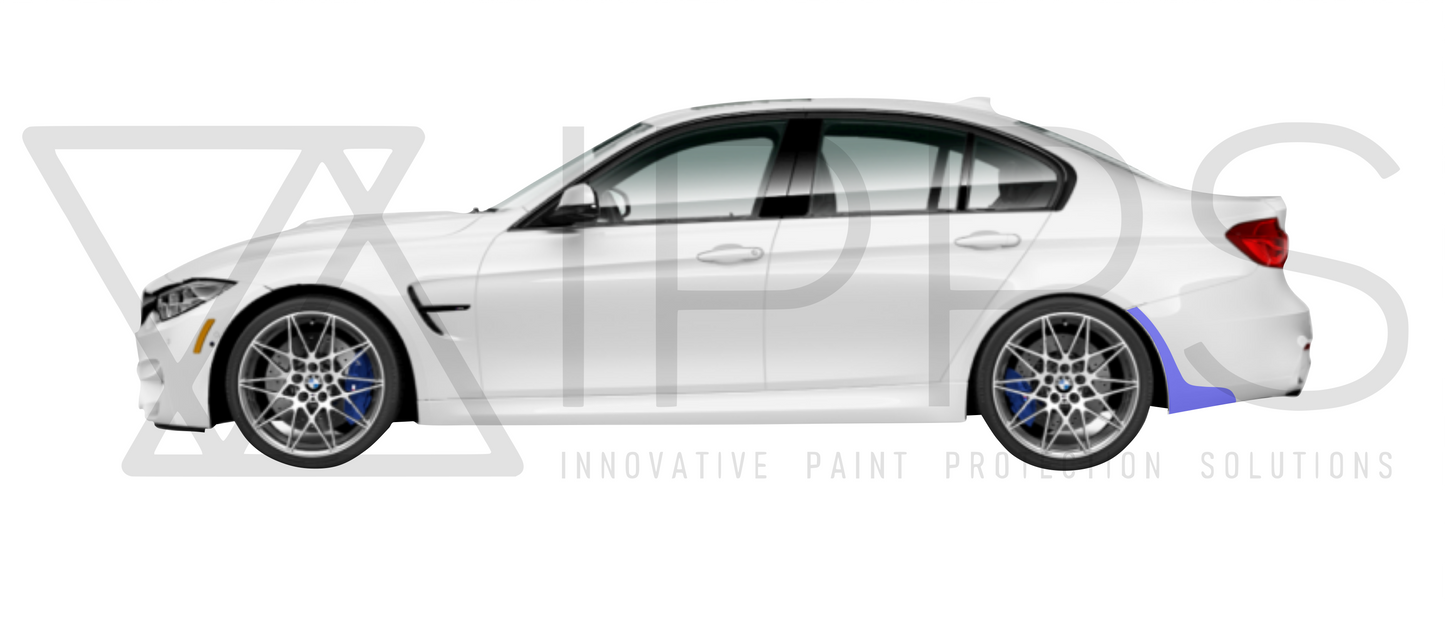 BMW M3 & M3 Competition Rear Wheel / Bumper Arch Paint Protection Film Kit (F80)