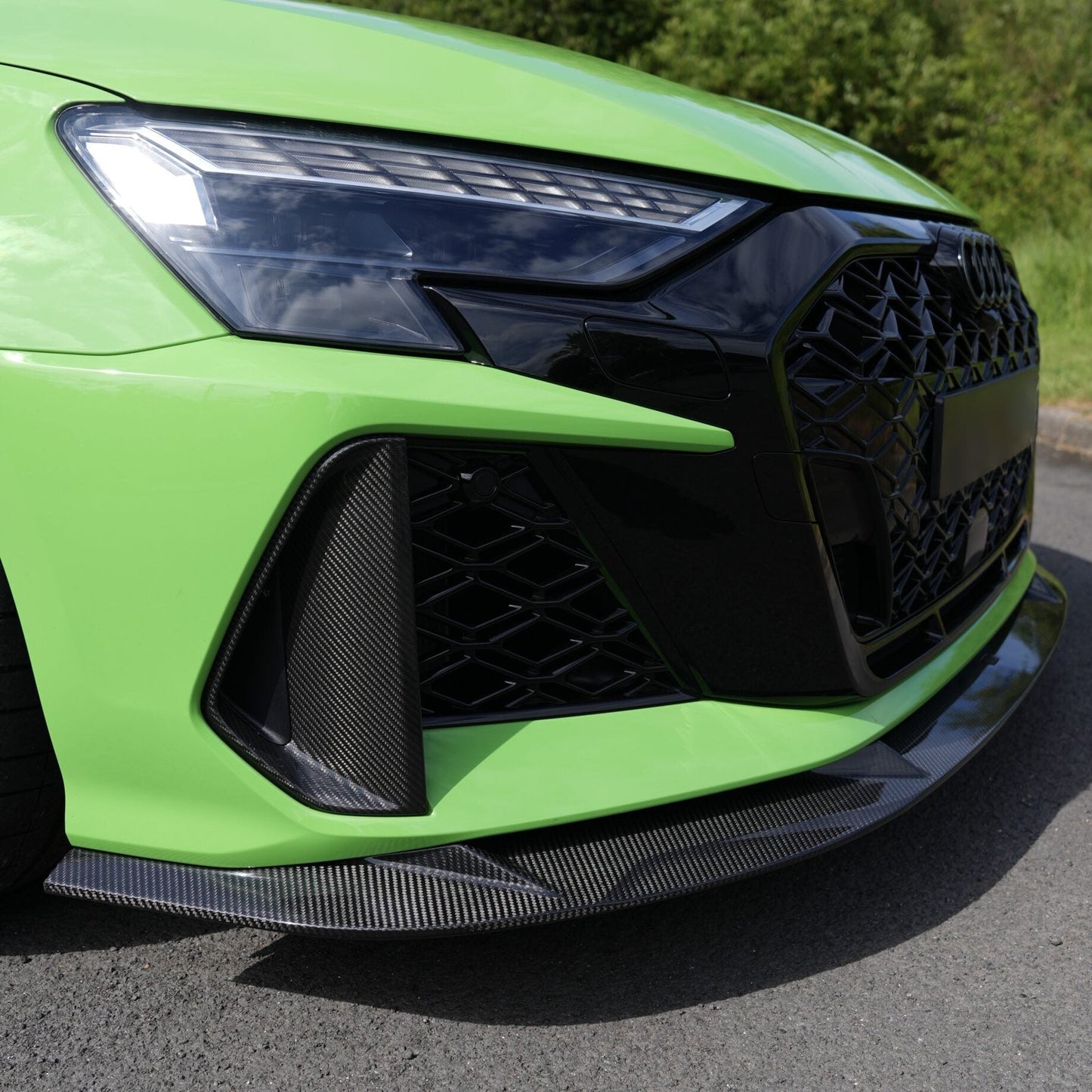 AP Audi RS3 8.5Y Carbon Fibre Front Splitter
