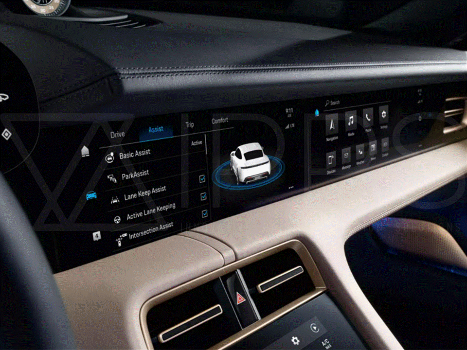 Porsche Taycan Navigation / Infotainment Screen Protection Film Kit