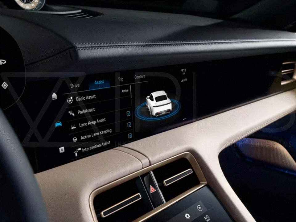 Porsche Taycan Navigation / Infotainment Screen Protection Film Kit