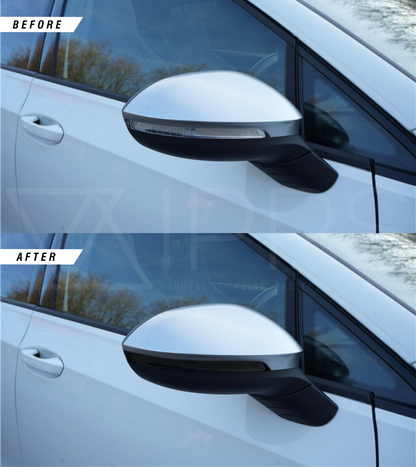 Volkswagen Golf GTI | GTD | R Wing Mirror Indicator Tint Overlays (MK8 | MK8.5)