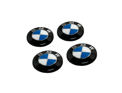 BMW F Series Dechromed Gloss Black Wheel Centre Caps