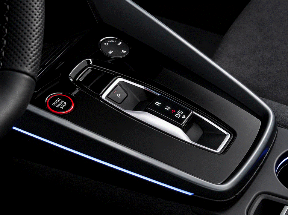 Audi A3, S3, RS3 facelift piano black interior center centre console PPF kit coverage area.
