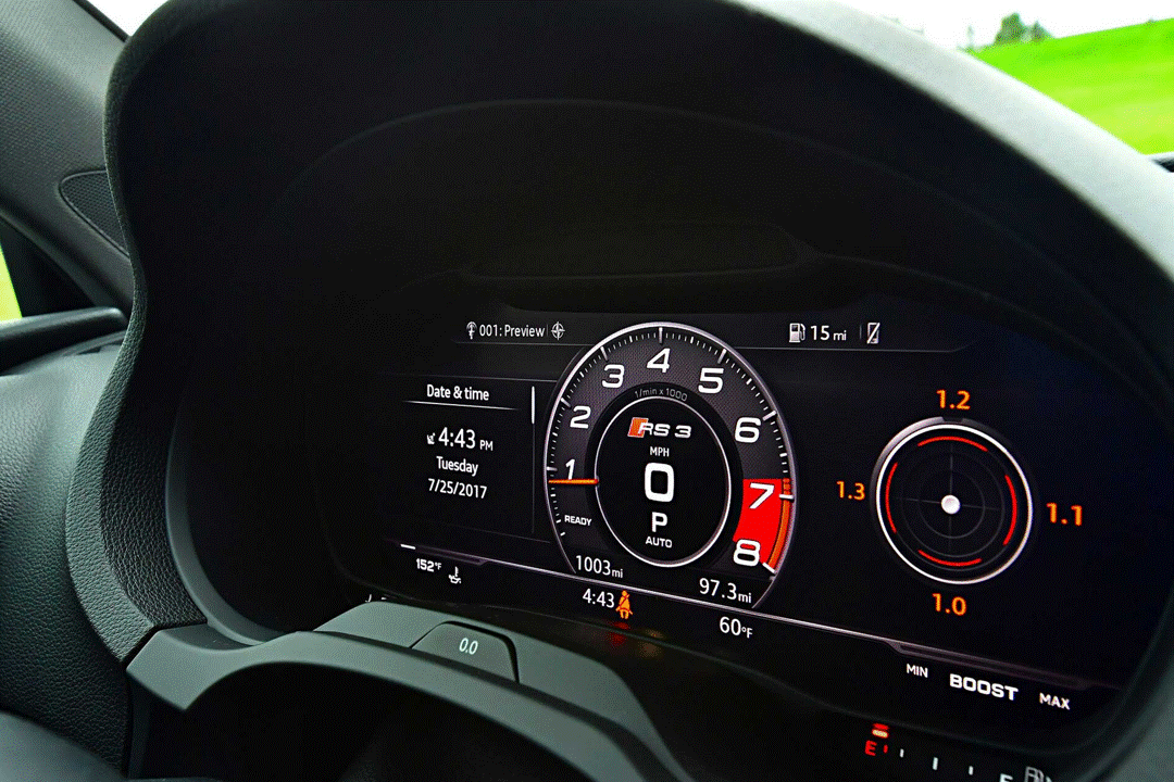 Audi A3 S3 RS3 8V Digital Instrument Cluster Virtual Cockpit Screen Protection Film Kit. 