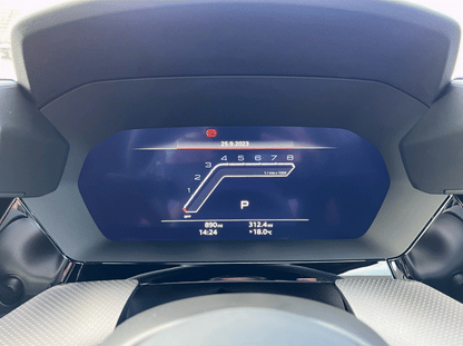 Audi A3, S3, RS3 8Y & 8.5Y piano black dashboard trim PPF kit coverage area.