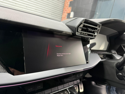 Audi A3, S3, RS3 8Y & 8.5Y matte anti glare navigation media screen protector PPF for scratches.