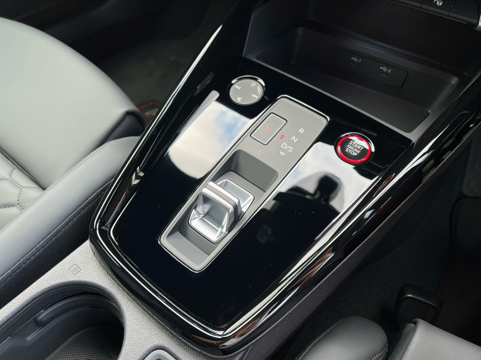 Audi A3, S3, RS3 pre facelift piano black interior center console PPF kit coverage area.