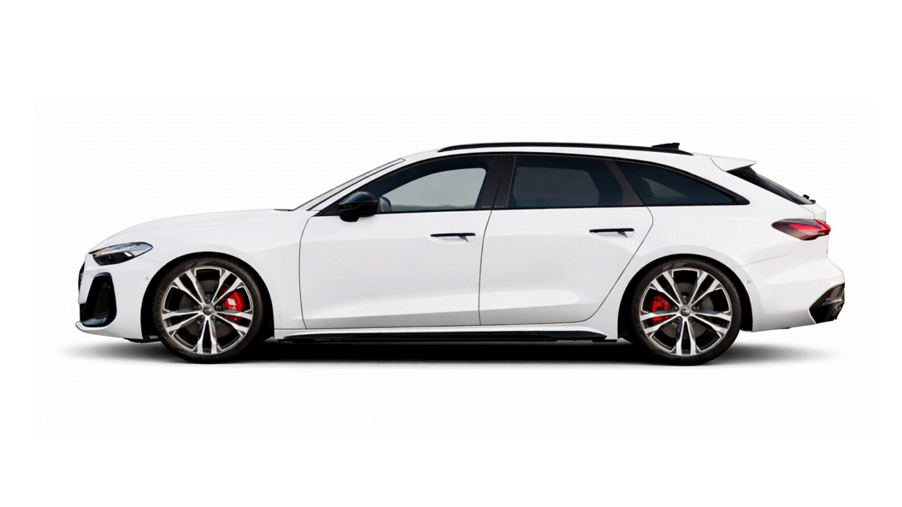 Audi A5, S5, RS5 B10 avant estate B pillar, C pillar and spoiler gloss black plastic PPF coverage area.