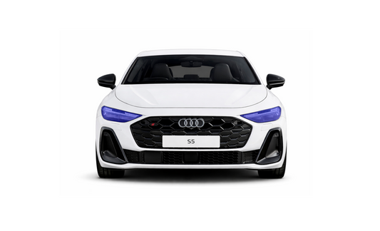 Audi A5 S5 RS5 B10 headlight pre cut PPF kit coverage area.