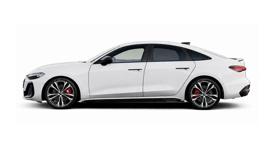 Audi A5, S5, RS5 B10 saloon B pillar and C pillar piano black plastic PPF coverage area.