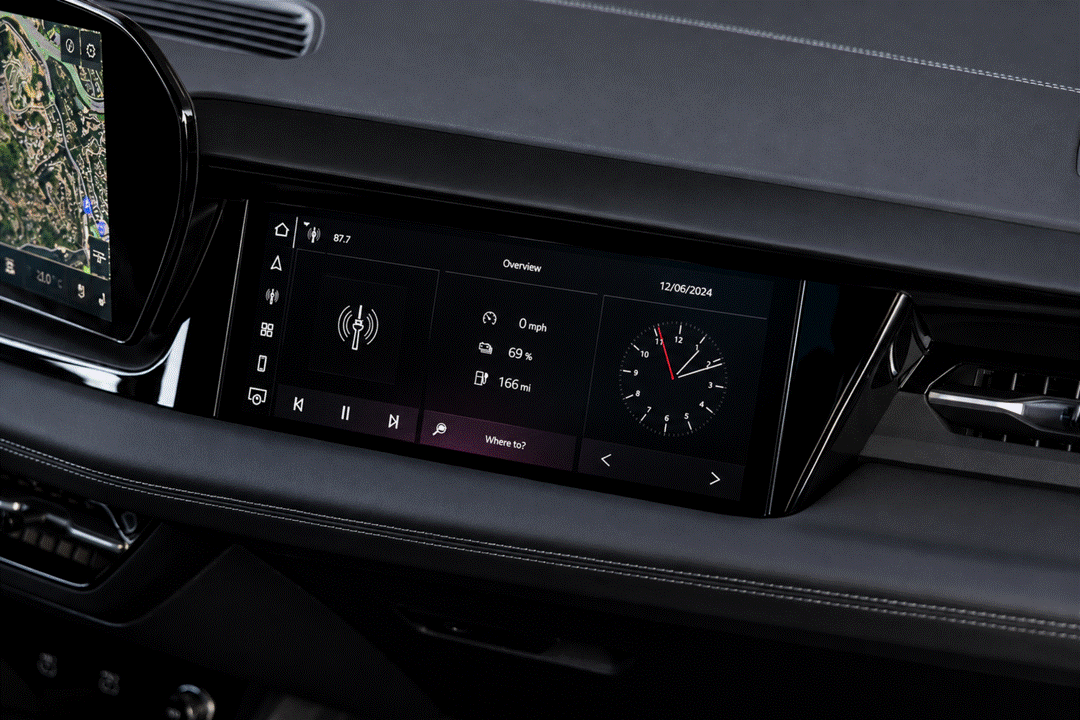 Audi A6 S6 Q6 E-Tron SQ6 E-Tron Passenger Navigation Infotainment Screen Protection Film Kit.