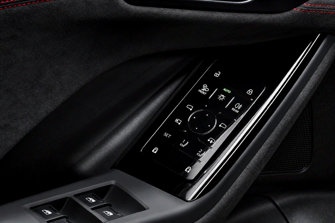 Audi A6 S6 Q6 E-Tron SQ6 E-Tron Gloss Black Door Controls Paint Protection Film Kit.