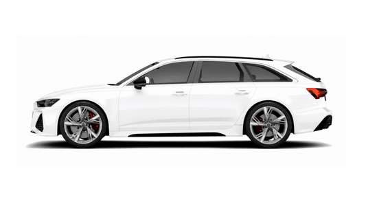 Audi A6 S6 RS6 C8 Gloss Black Plastics, including B Pillar, C Pillar and Wing Mirror PPF kits, in self healing film.