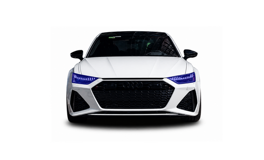Audi A6 S6 RS6 C8 headlight PPF kit, pre cut available in gloss or tinted PPF.