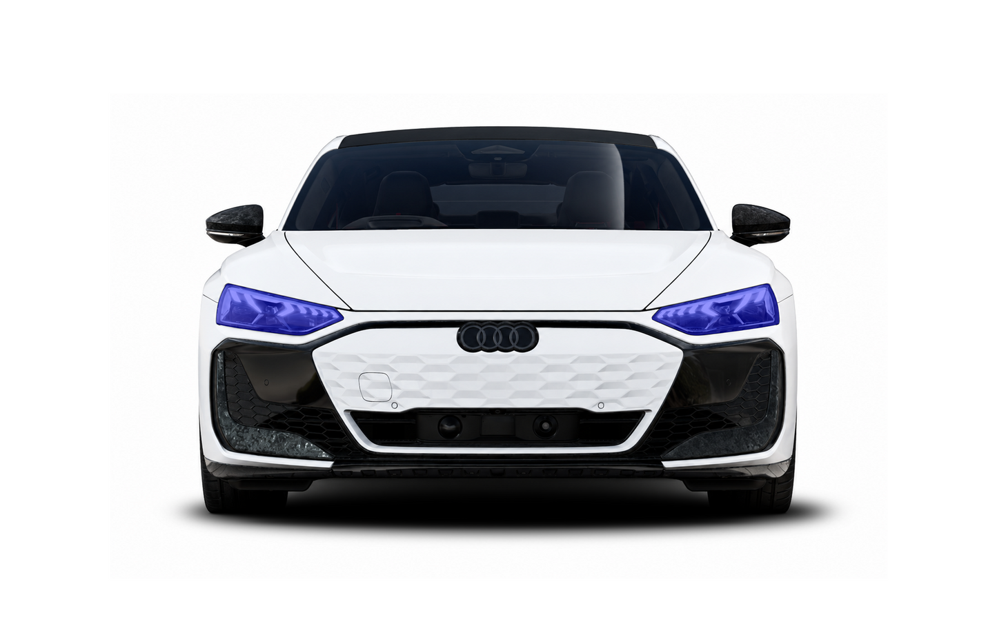 Audi ETron GT and RS ETron headlight PPF kit coverage.
