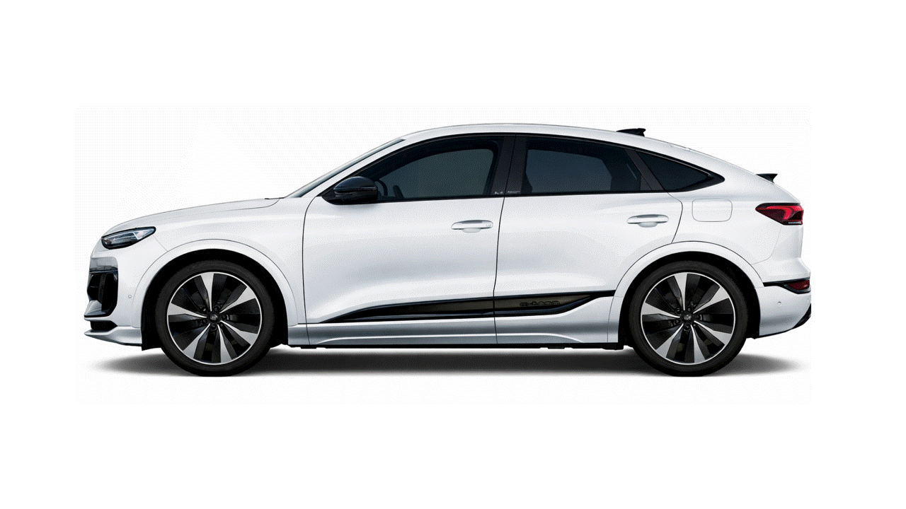 Audi Q6 E-Tron SQ6 E-Tron Sportback Exterior Gloss Black Plastics Paint Protection Film Kit.