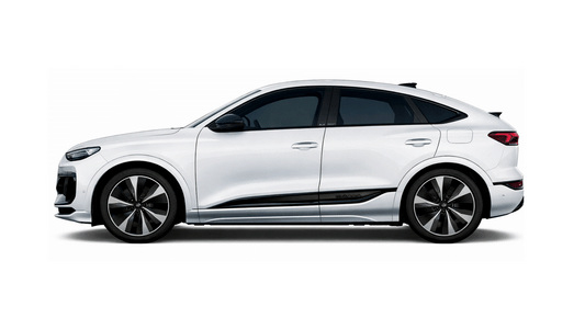 Audi Q6 E-Tron SQ6 E-Tron Sportback Exterior Gloss Black Plastics Paint Protection Film Kit.
