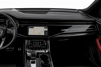 Audi Q8 SQ8 RSQ8 4M Interior Piano Gloss Black Dashboard Paint Protection Film Kit.
