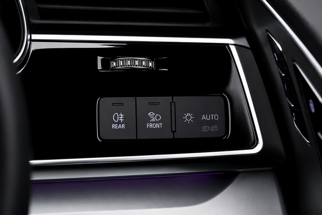 Audi Q8 SQ8 RSQ8 4M Interior Piano Gloss Black Light Control Panel Paint Protection Film Kit.