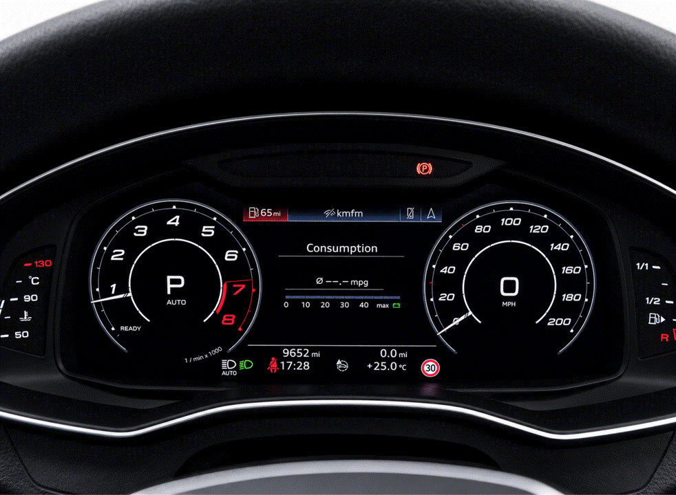 Audi A6 S6 RS6 A7 S7 RS7 C8 Q7 SQ7 Q8 SQ8 RSQ8 4M instrument cluster virtual cockpit screen protector PPF kit.