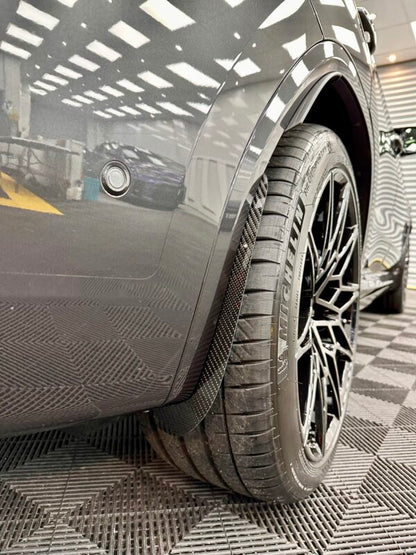AP BMW X3 | X3M | X4 | X4M Gloss Black / Carbon Fibre Arch Guards / Mudflaps (F97 | F98 | G01 | G02 | G03)