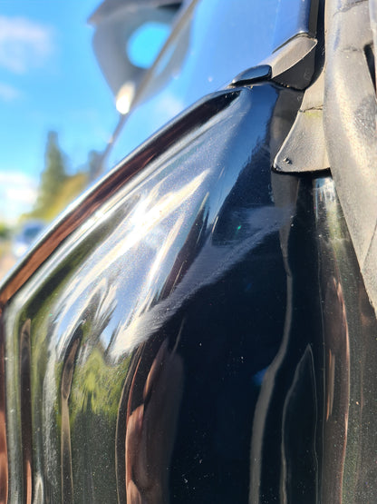 BMW 1 Series F21 with damaged door shut. 