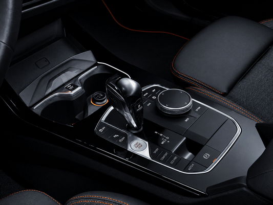 BMW 1 Series F40, including M135 and 128ti, 2 Series Gran Coupe F44 piano black interior trim centre console pre cut self healing PPF kit protection coverage.