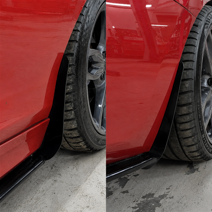 BMW F20 & F21 M140i, M135i, 1 Series gloss black arch guards mudflaps, protecting against damage caused by stones and road debris