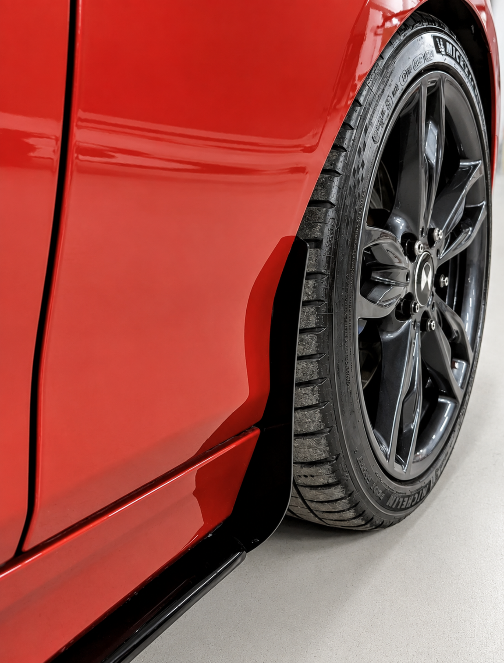 BMW F20 & F21 M140i, M135i, 1 Series front gloss black arch guards mudflaps.