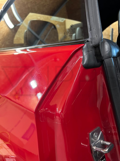 BMW 3 Series E92 & E93 inner door frame protector in gloss PPF, stopping damage and wear caused by the door seal.