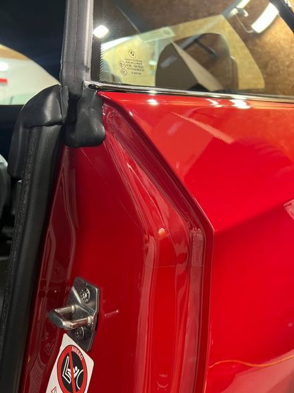 BMW 3 Series M3 E92 & E93 driver side inner door frame protector in gloss PPF, stopping damage and wear caused by the door seal.