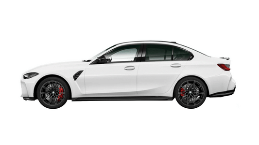 BMW 3 Series including M3 and M3 Competition G80 model gloss black plastics PPF B pillars and C pillars.