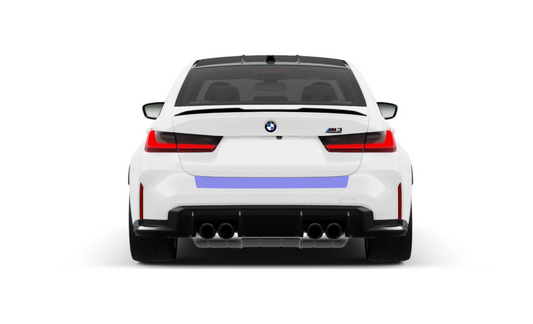 BMW M3 Saloon G80 Rear Bumper Lip Edge Paint Protection Film Kit.