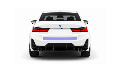 BMW 3 Series Saloon Rear Bumper Lip Edge Paint Protection Film Kit G20. 