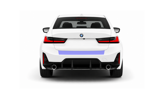 BMW 3 Series Saloon Rear Bumper Lip Edge Paint Protection Film Kit G20. 