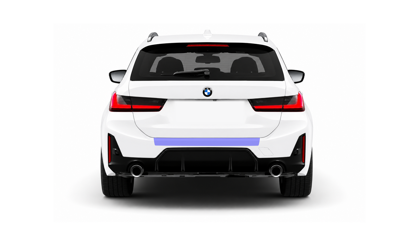 BMW 3 Series Touring Rear Bumper Lip Edge Paint Protection Film Kit G21. 