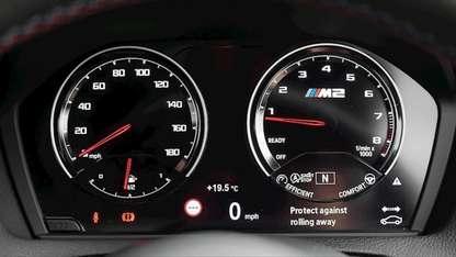 Illustration of coverage area of the BMW F Series LCI Instrument Cluster kit. 