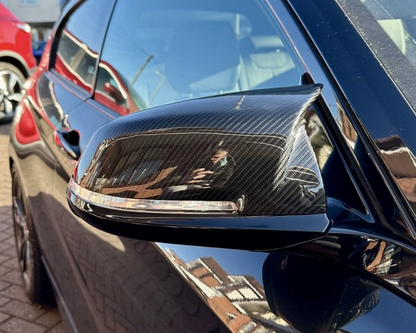 BMW 1 Series F21 Replacement Wing Mirror Caps Carbon Fibre.
