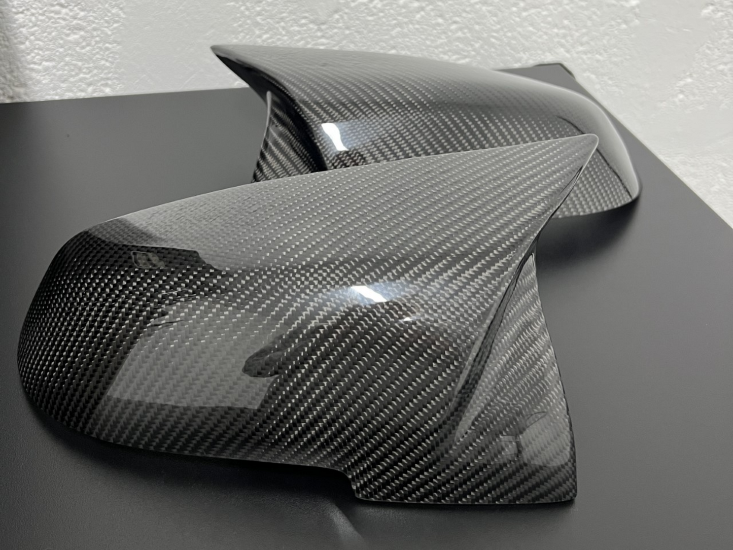Carbon Fibre BMW F Series M Style Replacement Wing Mirror Caps.