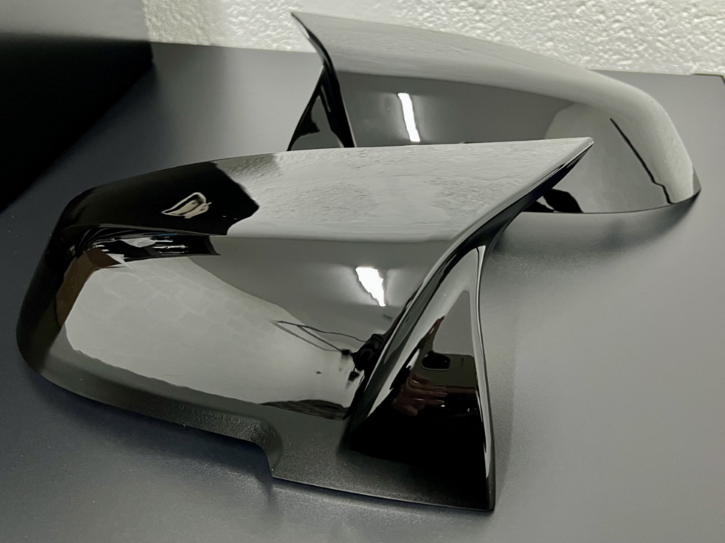High Gloss Black BMW F Series M Style Replacement Wing Mirror Caps.