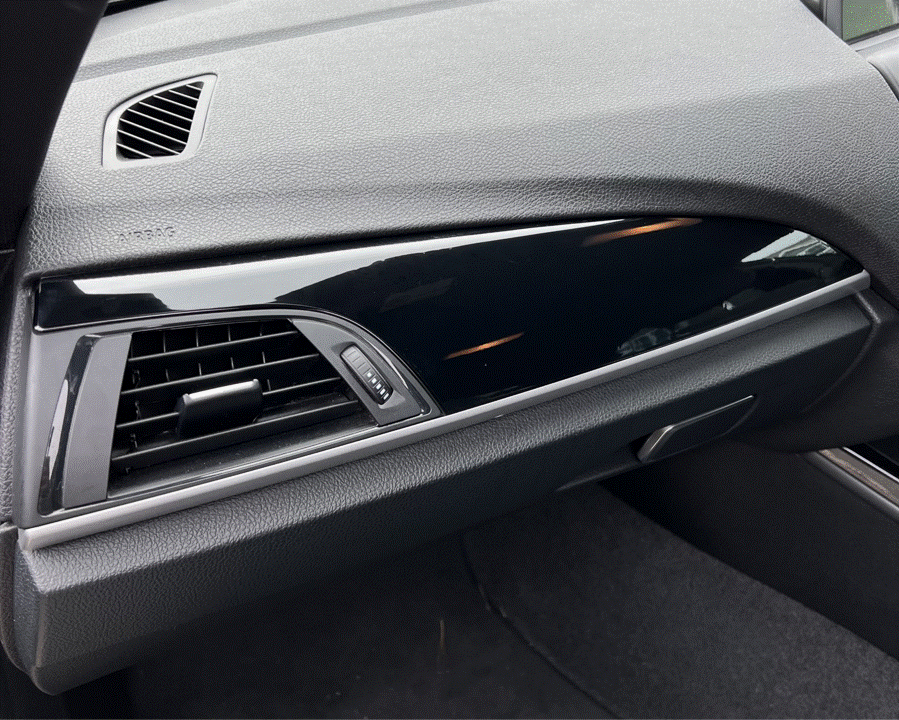 BMW F Series Pre LCI, including 1 Series, 2 Series, M135i, M140i, M235i and M240i interior piano black dashboard pre cut PPF kit.