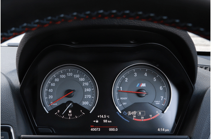 Illustration of coverage area of the BMW F Series Pre-LCI Instrument Cluster kit. 