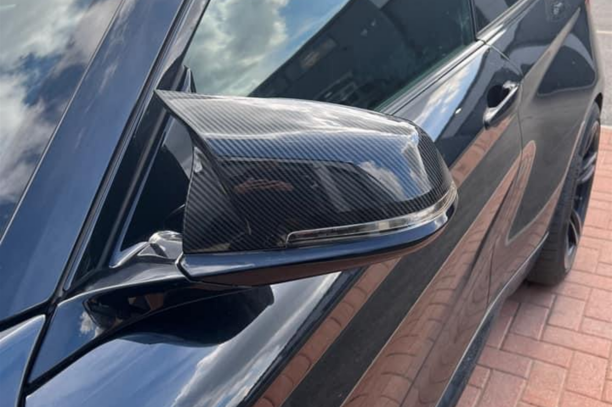 BMW M2 F87 fitted with Medium Wing Mirror Tint Kit. 