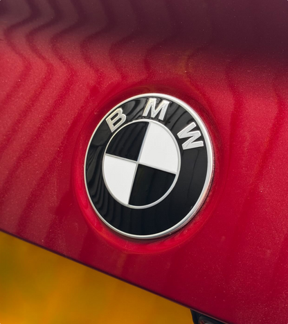 BMW M4 G82 Gloss Black Badge Overlays.