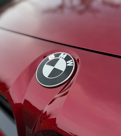BMW G Series G87 M2 Gloss Black Badge Overlays.