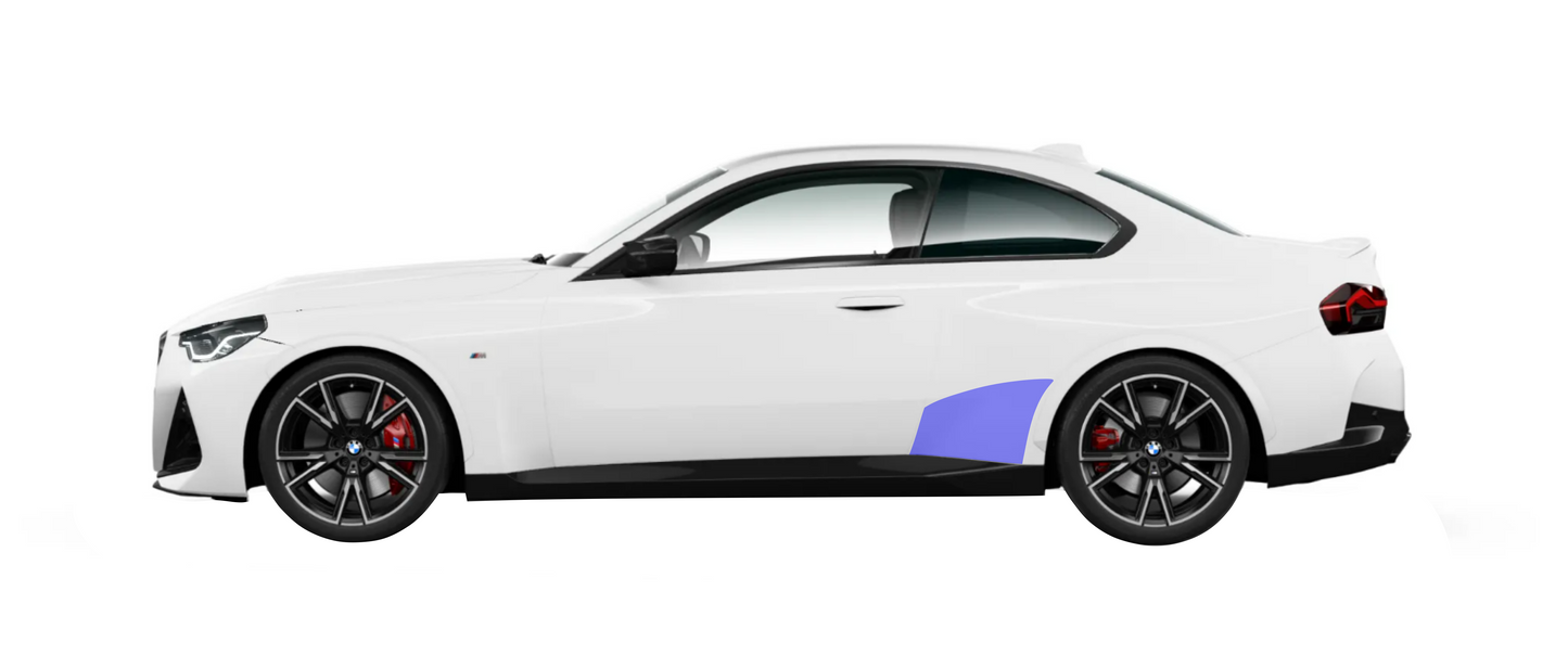 BMW G42 Large Rear Quarter Protection Kit. 